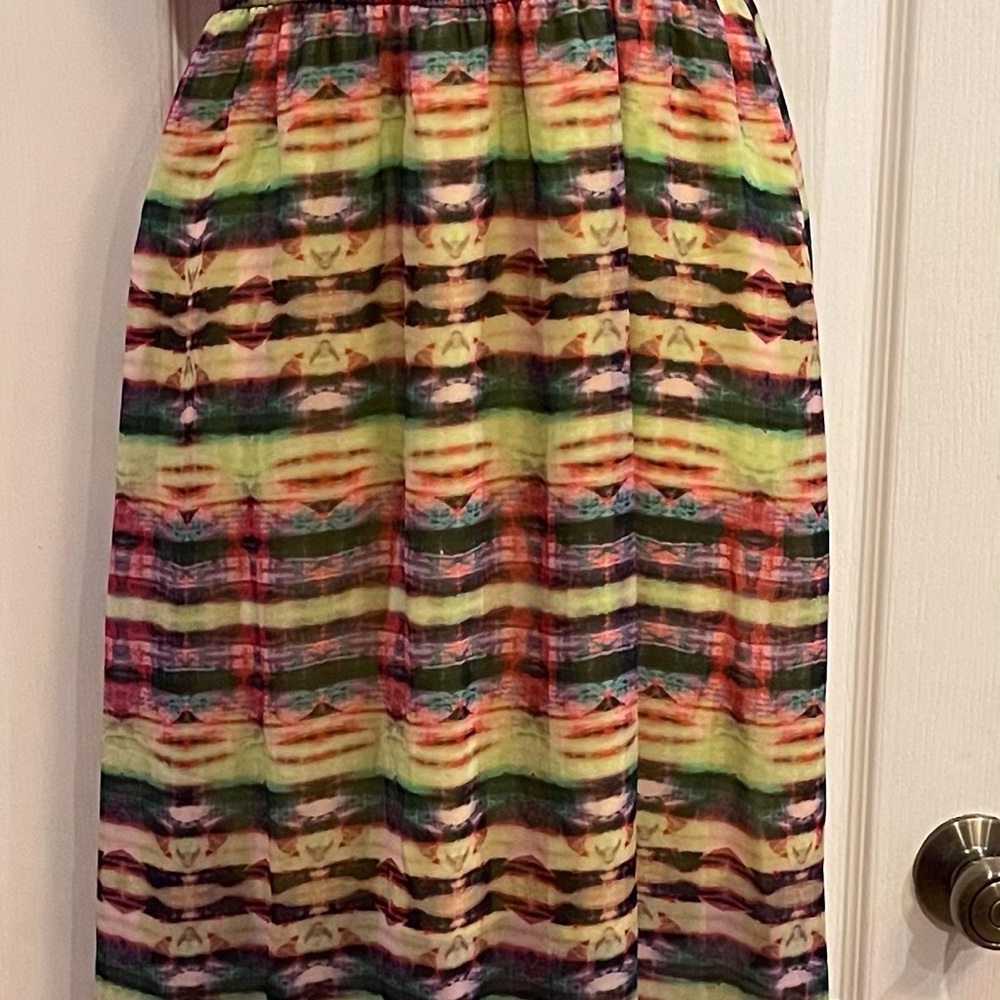 No Boundaries Tye Dye Floor Length Elastic Waist Sundress Small - Picture 9 of 15